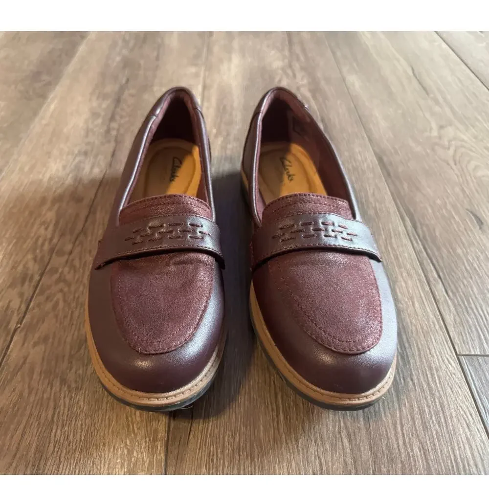 Clarks Womens Raisie Jump Shoes Loafers Size‎ 8.5